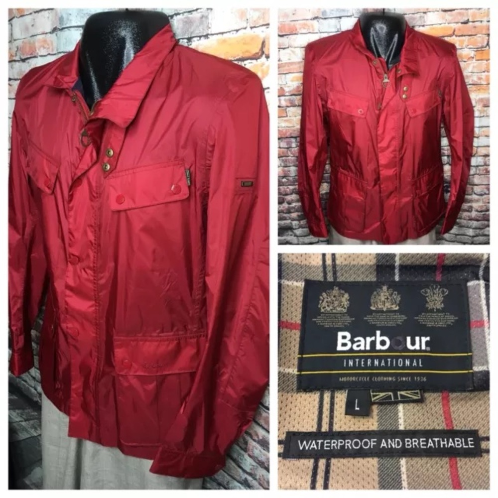 Barbour International Red Field Rain Jacket $379